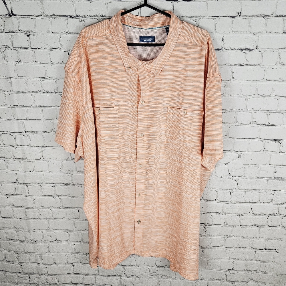 CARRIBEAN JOE | button down short sleeve vented shirt